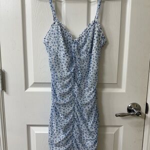 Blue Floral Women's Dress